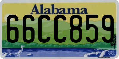 AL license plate 66CC859