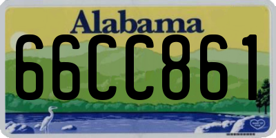 AL license plate 66CC861