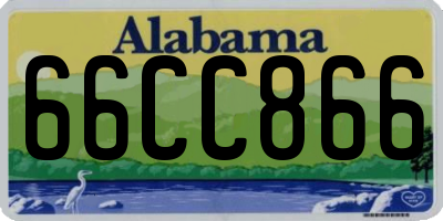 AL license plate 66CC866