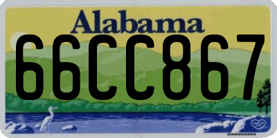 AL license plate 66CC867