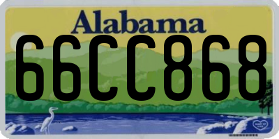 AL license plate 66CC868