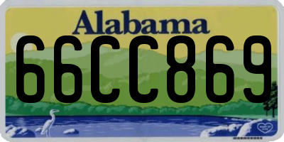 AL license plate 66CC869