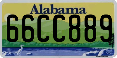 AL license plate 66CC889