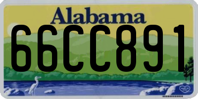 AL license plate 66CC891