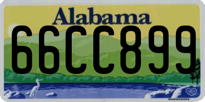 AL license plate 66CC899