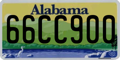 AL license plate 66CC900
