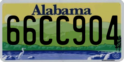 AL license plate 66CC904