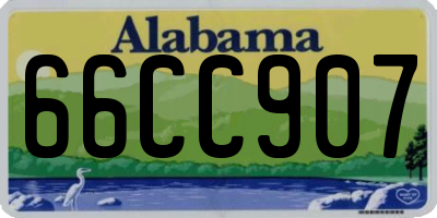 AL license plate 66CC907