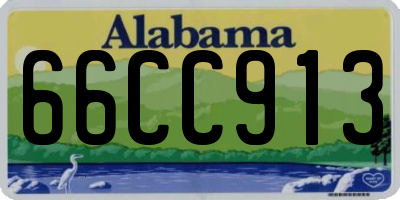 AL license plate 66CC913