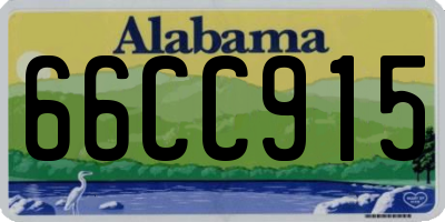 AL license plate 66CC915