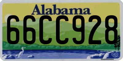 AL license plate 66CC928