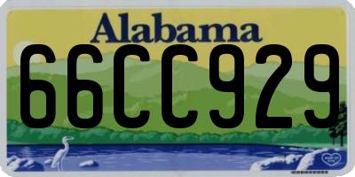 AL license plate 66CC929