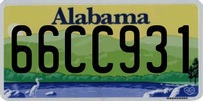 AL license plate 66CC931
