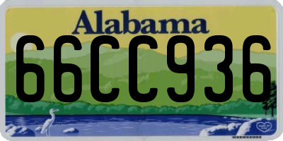 AL license plate 66CC936