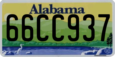 AL license plate 66CC937
