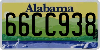 AL license plate 66CC938
