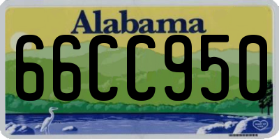 AL license plate 66CC950