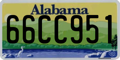 AL license plate 66CC951