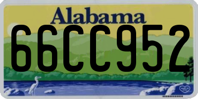AL license plate 66CC952