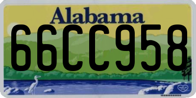 AL license plate 66CC958
