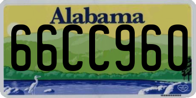 AL license plate 66CC960
