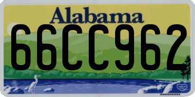 AL license plate 66CC962