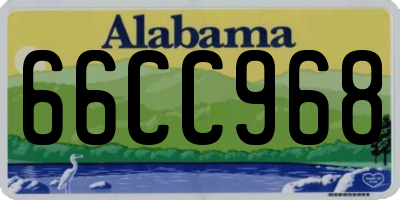 AL license plate 66CC968
