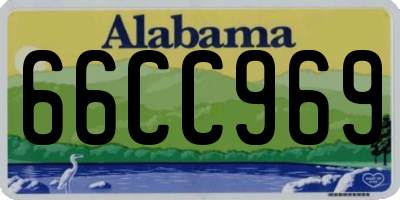AL license plate 66CC969