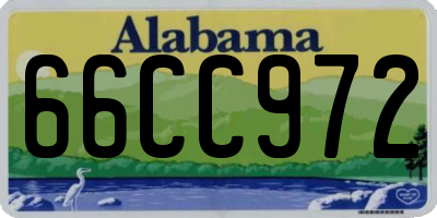 AL license plate 66CC972