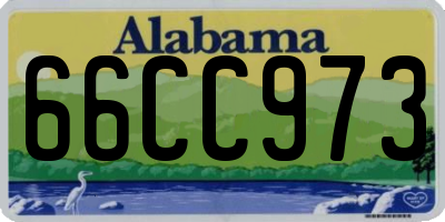 AL license plate 66CC973