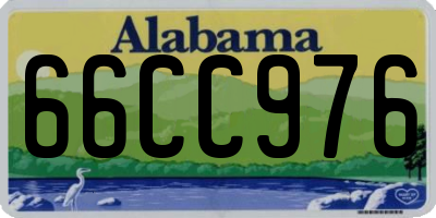AL license plate 66CC976