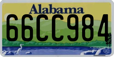 AL license plate 66CC984