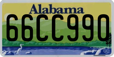 AL license plate 66CC990