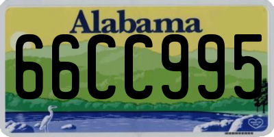 AL license plate 66CC995