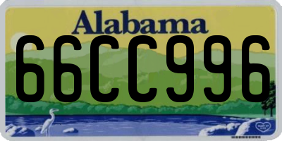 AL license plate 66CC996