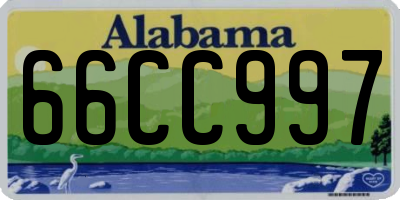 AL license plate 66CC997