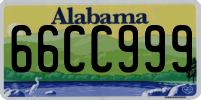 AL license plate 66CC999