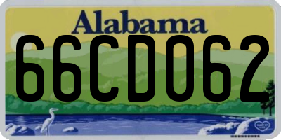 AL license plate 66CD062