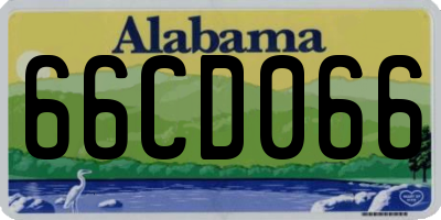 AL license plate 66CD066