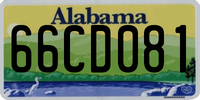 AL license plate 66CD081