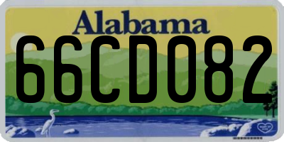 AL license plate 66CD082