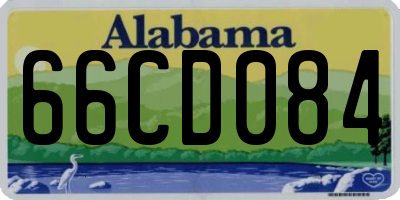 AL license plate 66CD084