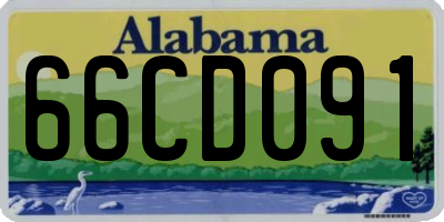 AL license plate 66CD091