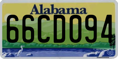 AL license plate 66CD094