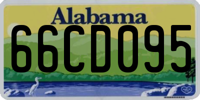 AL license plate 66CD095
