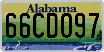 AL license plate 66CD097