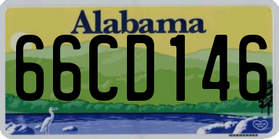 AL license plate 66CD146