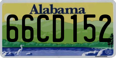 AL license plate 66CD152