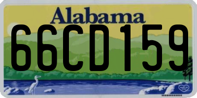AL license plate 66CD159