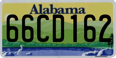 AL license plate 66CD162